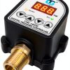 GamaTech Pressure Switch for Water Pump and Air Pump, Digital Adjustable Pressure Controller, 110V, 0-145 Psi, 1/2" Male Npt-4