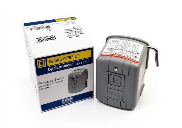 Schneider Electric Square D by Schneider Electric 9013FSG2J24M4 Air-Pump Pressure Switch, NEMA 1, 40-60 psi Pressure Setting, 20-65 psi Cut-Out, 15-30 psi Adjustable Differential, Low-Pressure Cut-Off-1