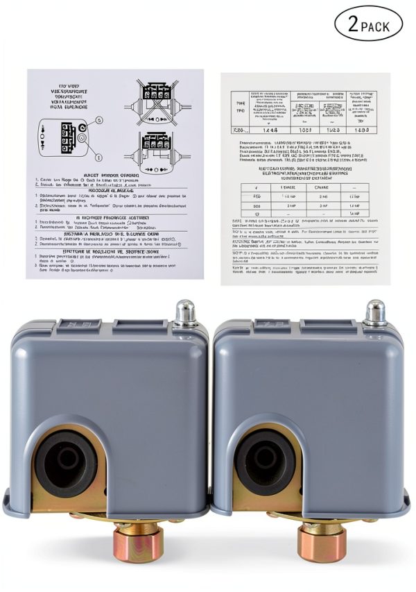 Water 40-60 PSI Pressure Switch - FanWayer 1/4" NPT Stainless-3