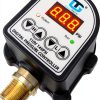 GamaTech Pressure Switch for Water Pump and Air Pump, Digital Adjustable Pressure Controller, 110V, 0-145 Psi, 1/2" Male Npt-3